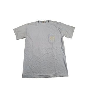 Comfort Colors Phi Mu Tshirt Women Sz M Bid Day‎ 2015 Short Sleeve Blue